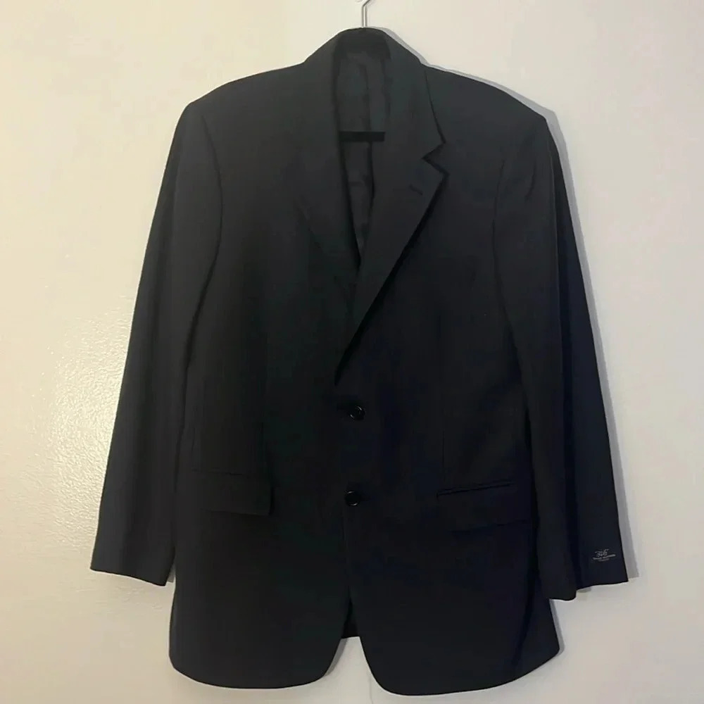 Brooks Brothers | 41R single breast suit jacket/blazer Men wool Stretch Gray 346